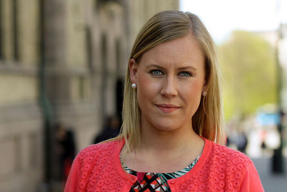 Leder for Stortingets justiskomite, Lene Vågslid. Foto: Bernt Sønvisen