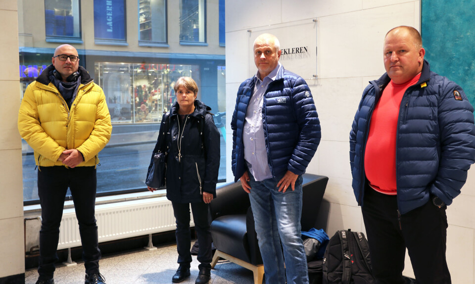 Parats forhandlingsutvalg, bestående av f.v Dragoje Milovanovic, Grete Dieserud, Nils Henjum og Arvydas Dragonas er fornøyd med å ha oppnådd enighet i årets oppgjør. Foto: Helene Husebø/Parat