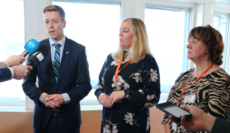 F.V.: Knut Arild Hareide, Unn Kristin Olsen og Anneli Nyberg. Foto: Vetle Daler