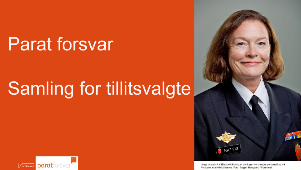 Ifølge viseadmiral Elisabeth Natvig er det ingen vei utenom personellkutt når Forsvaret skal effektiviseres. Foto: Torgeir Haugaard / Forsvaret.