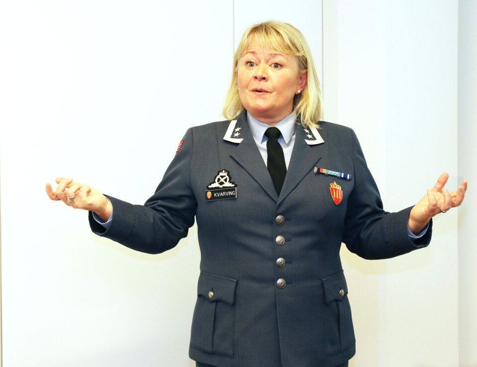 - Holdningsendringer tar tid, sier oberstløytnant Lena Kvarving, som jobber med likestilling og mangfold i Forsvarsstaben. Foto: Helene Husebø