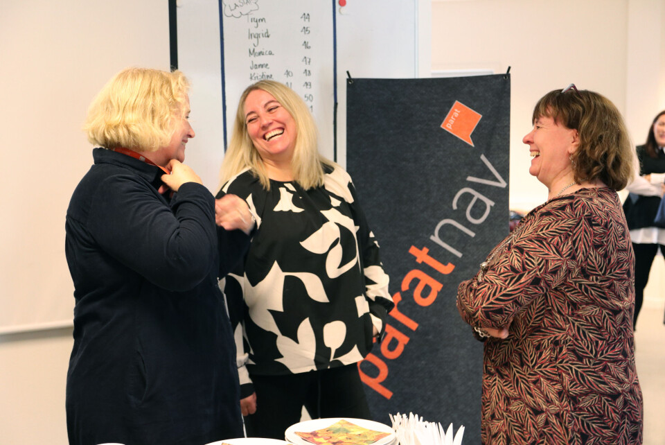 Parat NAV-tillitsvalgt Anne Lunderbye Wang sammen med Parat-leder Unn Kristin Olsen og nestleder Anneli Nyberg. Foto: Helene Husebø