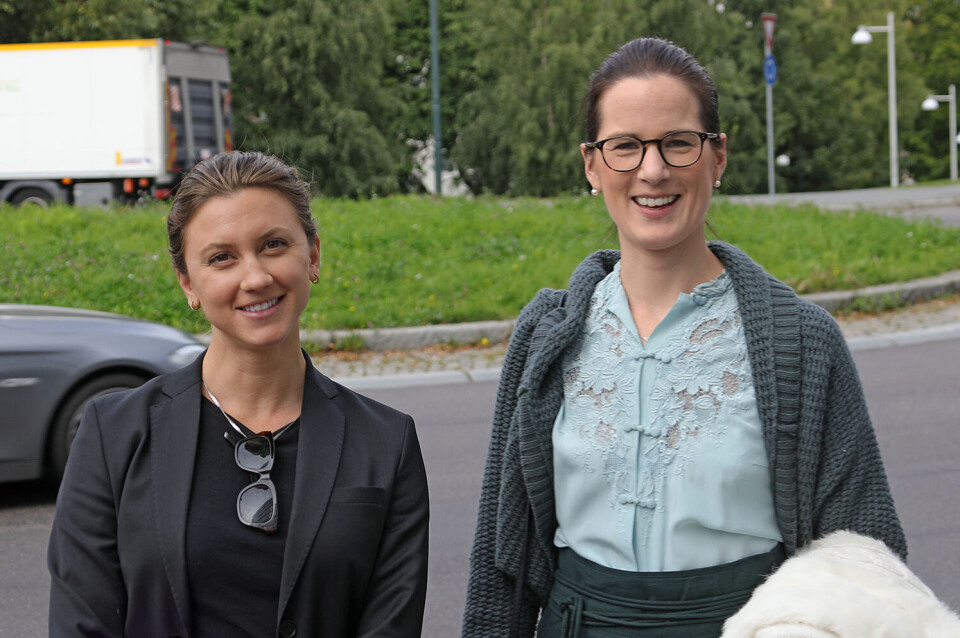 Emily Nortway (t.v) og Marie Sunde fra Equality Check vil bidra til at Parat får mer faktakunnskap om likestillingssituasjonen i virksomhetene. Toto: Trygve Bergsland/Parat
