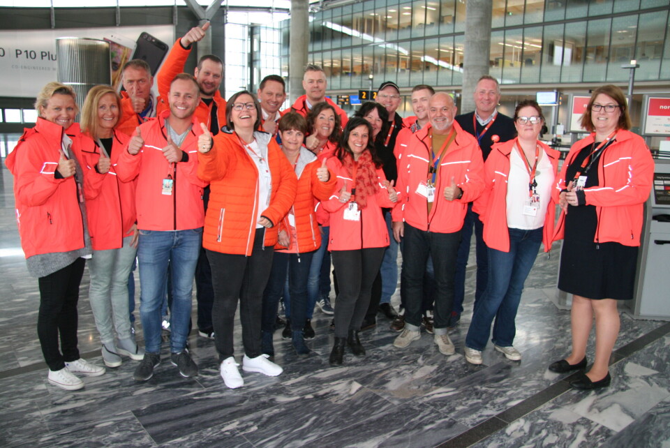 Parat farger Gardermoen oransje