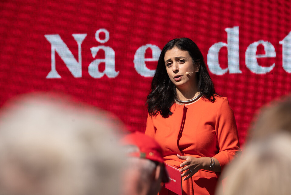 Hadia Tajik. Foto: Arbeiderpartiet