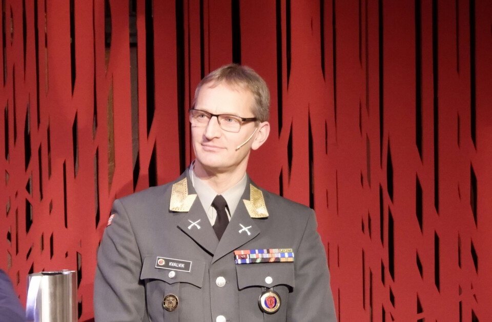 Brigader Øyvind Kvalvik har ledet arbeidet med Forsvarssjefens fagmilitære råd, her fotografert under NUPIs militærmaktseminar 2019. Foto: Arve Sigmundstad