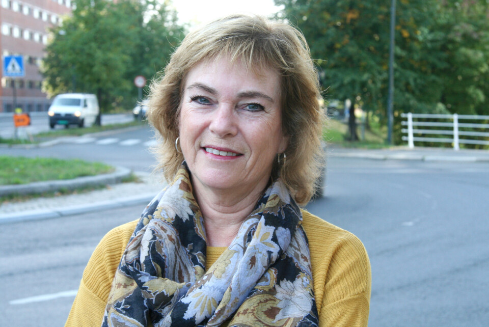 Farmasiforbundets leder, Irene Hope, vil ha mer bobbeltkontroll ved utlevering av medisiner. Foto:Parat