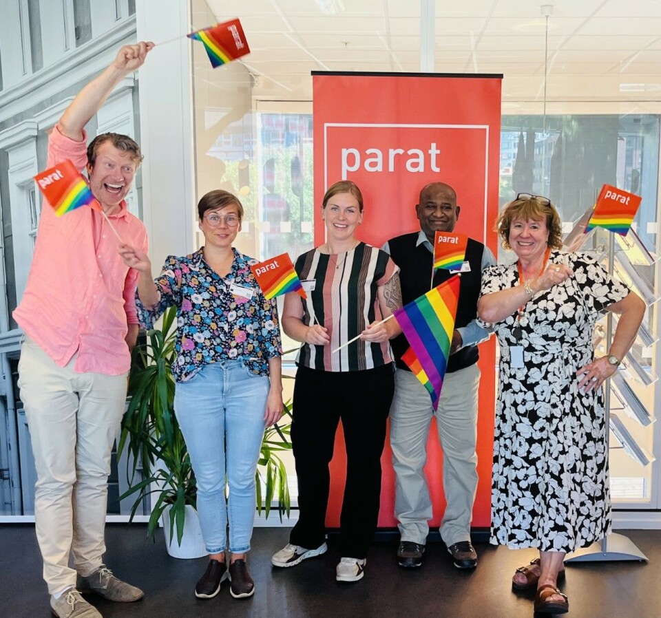 Happy Pride fra Likestillings- og mangfoldsutvalget i Parat. Foto: Parat.