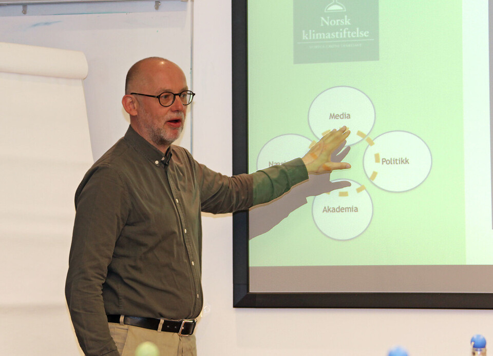 Daglig leder i Norsk Klimastiftelse, Anders Bjartnes. Foto: Trygve Bergsland.