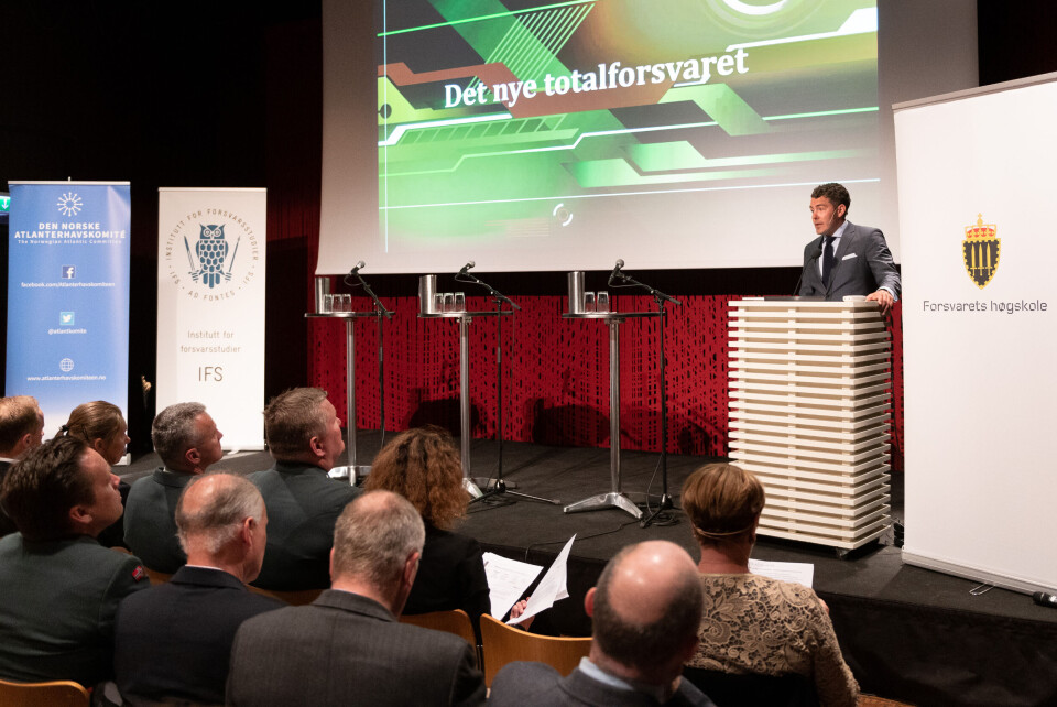 Fra presentasjonen av boken 'Det nye totalforsvaret'. Foto: Håvard Madsbakken, Forsvaret