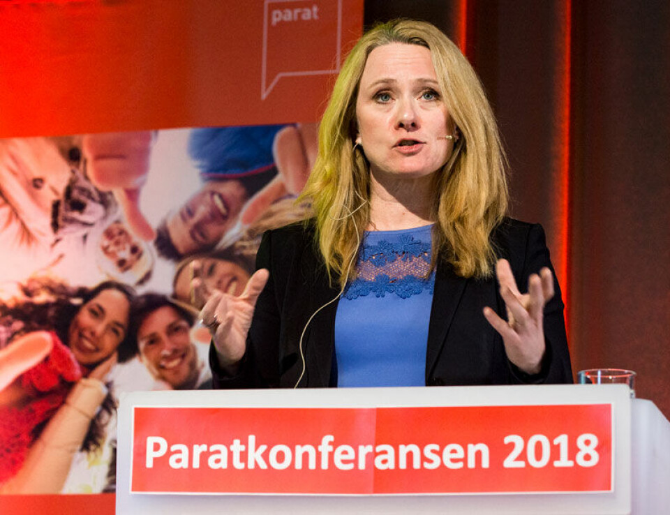 Anniken Hauglie (H) vil ha et mer seriøst arbeidsliv - nå har stortinget pålagt henne å stramme inn reglene for innleie. Foto: Ned Alley