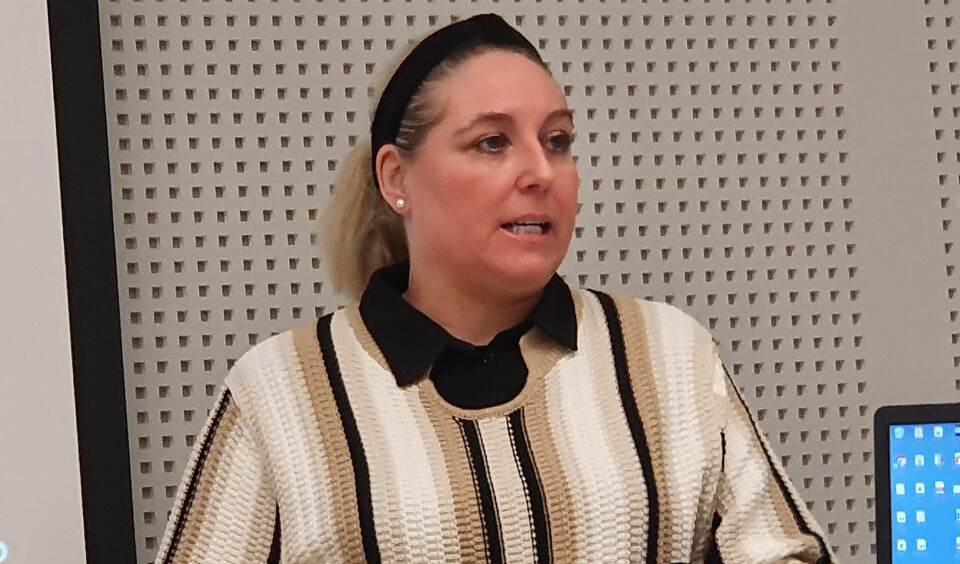 Unn Kristin Olsen legger fram Parats krav. Foto: Truls O. Bjørhei