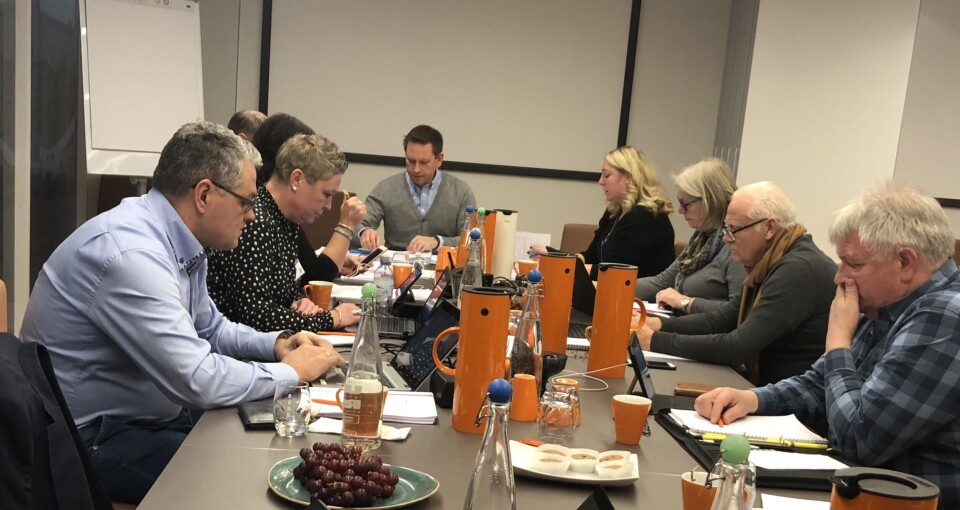 Fra hovedstyrets behandling av saken om solidaritetsstøtte. Foto: Arve Sigmundstad