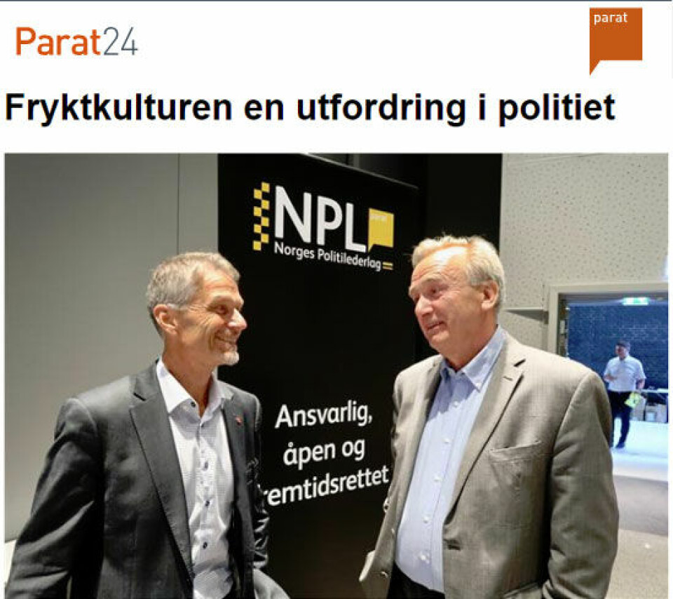 Fryktkultur og etterforskningskapasitet