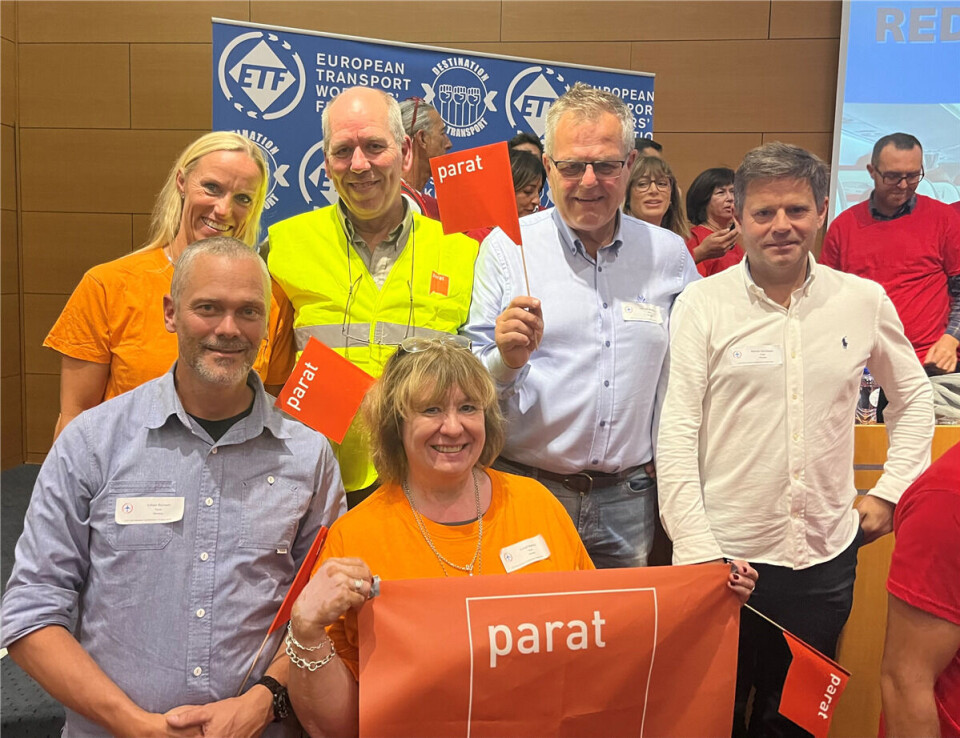 Parats delegasjon i Brussel. Foto: Parat.
