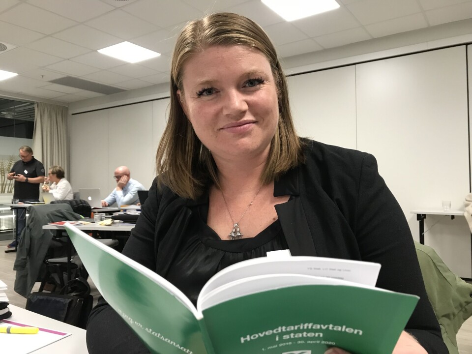 Cecilie Andreassen er tillitsvalgt ved trafikkstasjonen på Billingstad. Foto: Lill J. Fischer, Parat.