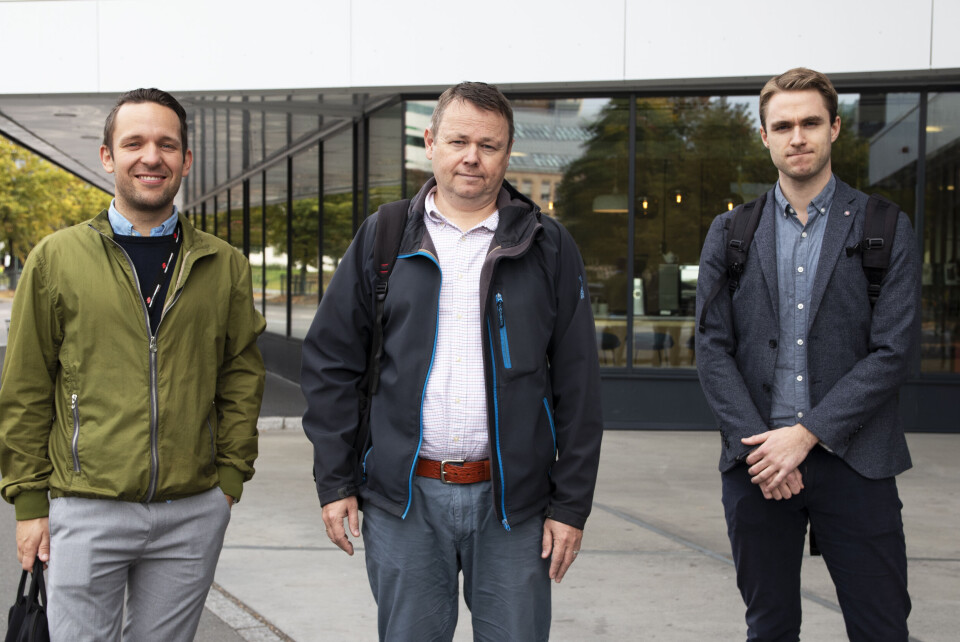 F.v.: Petter Sommervold, YTF, Bjørn Are Sæther, Parat, og Simen Bjerke, Delta. Foto: Helene Husebø