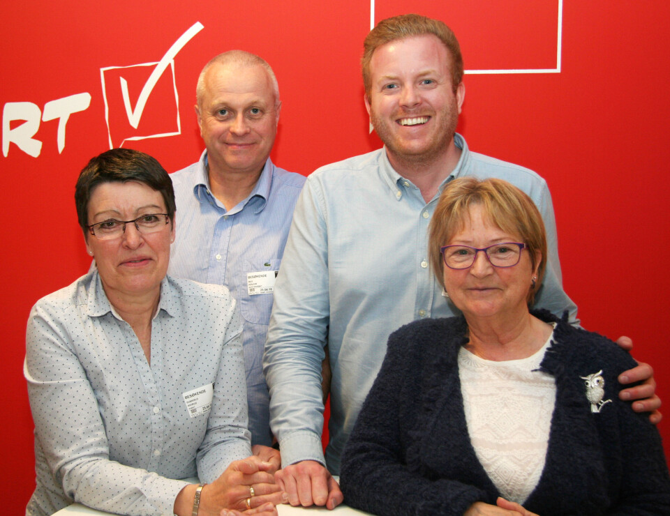 Parats valgkomite. F.v. Svanhild Meirud, Nils Henjum, Rune Berg og Gerd Bang-Johansen. Foto: Vetle Daler