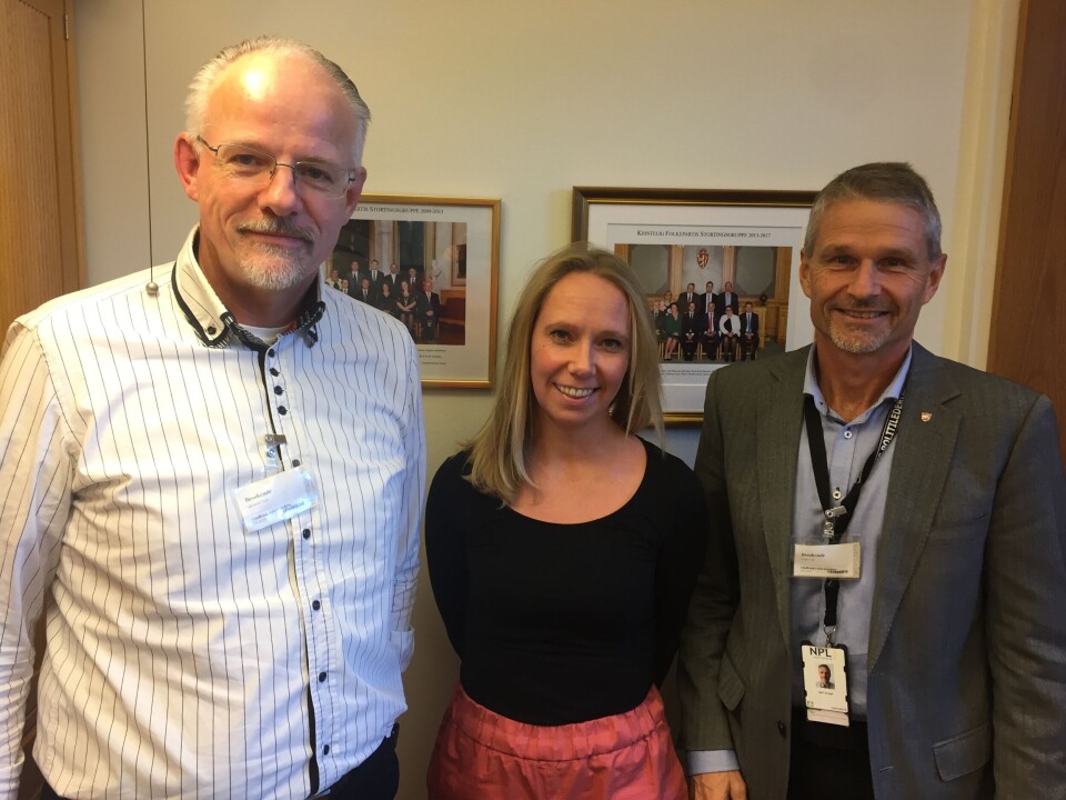 Tore Salvesen, Jorunn Hallaråker og Geir Krogh. Foto: Vetle Daler