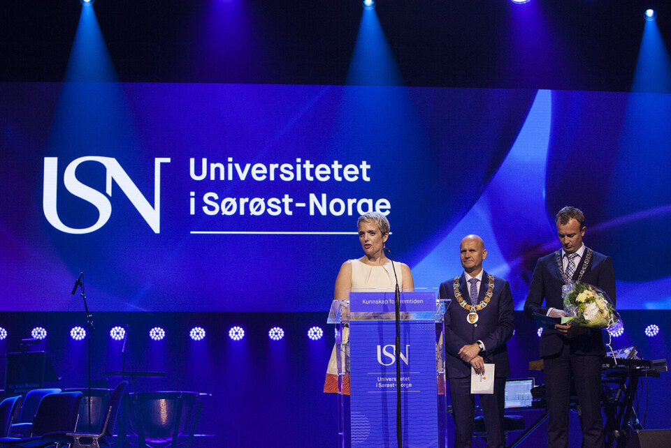 Offisiell markering av Norges nye universitet med inviterte gjester. Foto: Peder Gjersøe/USN