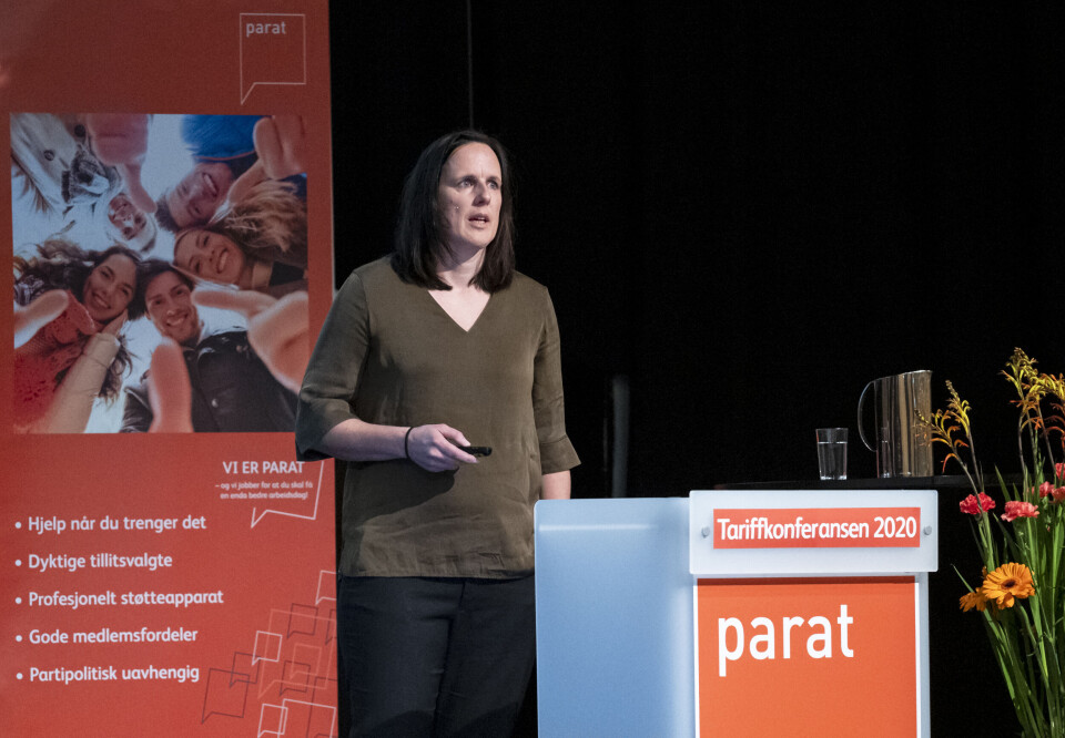 Forskningsleder ved FAFO, Kristin Alsos, mener det er bekymringsverdig at Norge har en stadig lavere tariffavtaledekning. Foto: Ned Alley