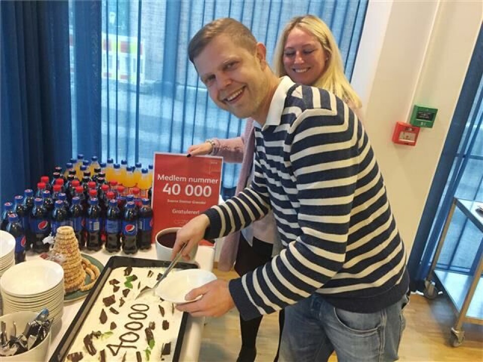 Snorre er medlem nummer 40 000