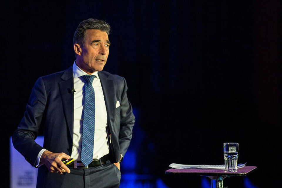 Tidligere statsminister i Danmark og tidligere generalsekretær i Nato - Anders Fogh Rasmussen. Foto: Norsk olje og gass/Jacob Mørch