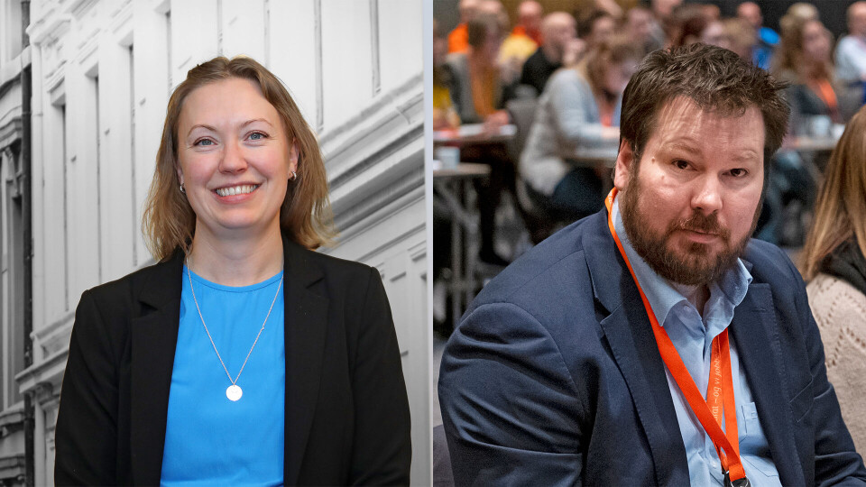 Nestleder Cecilie Pukstad og leder Einar Kaldhol. Foto: Trygve Bergsland / Ned Alley