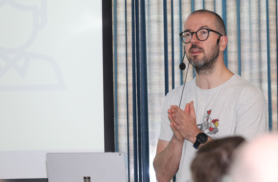 Leder for Etter- og videreutdanningsutvalget, Simen Markussen. Foto: Trygve Bergsland.
