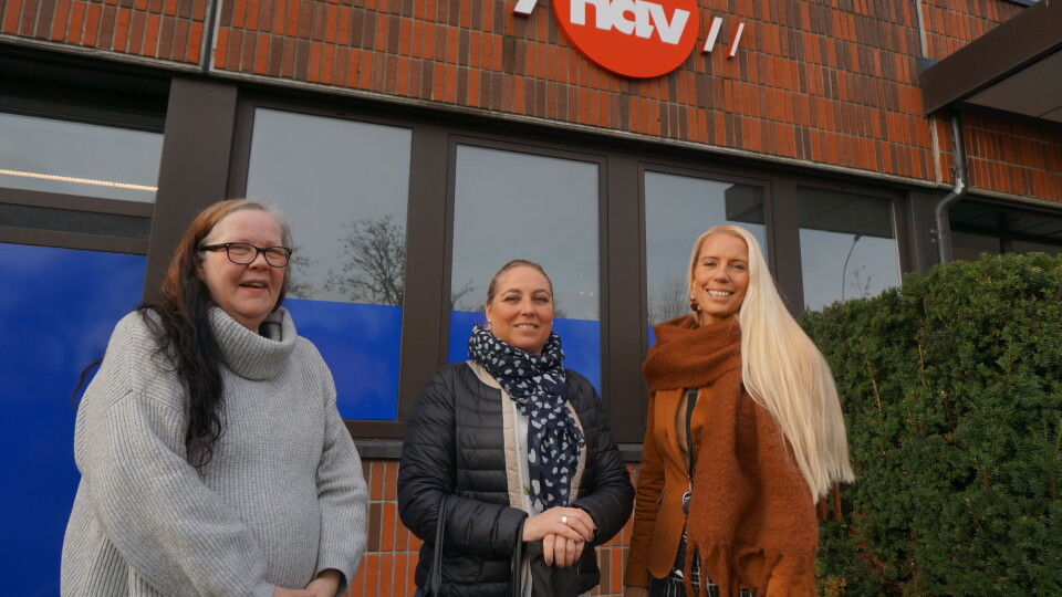 Parat-leder Unn Kristin Olsen med hovedtillitsvalgt Ann Grund (tv) og lokalt tillitsvalgt Nancy Merete Myrvang ved NAV Nordstrand – de snakket sammen om hvordan Parats tillitsvalgtapparat kan bidra i en vanskelig tid for etaten. Foto: Oslo Business Memo.
