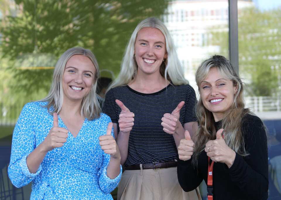 Tonje Krakeli Sneen, Helene Husebø og Diyana G. Tiedt er nyansatte i Parat. Foto: Trygve Bergsland.