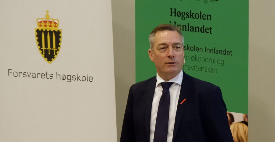 Forsvarsminister Frank Bakke-Jensen under åpningen av Den nasjonale beredskapskonferansen 2019. Foto: Arve Sigmundstad