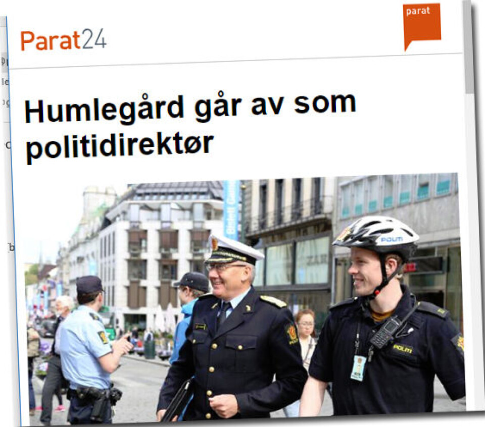 Odd Reidar Humlegård går av etter seks år som Politidirektør og fortjener takk for innsatsen!
