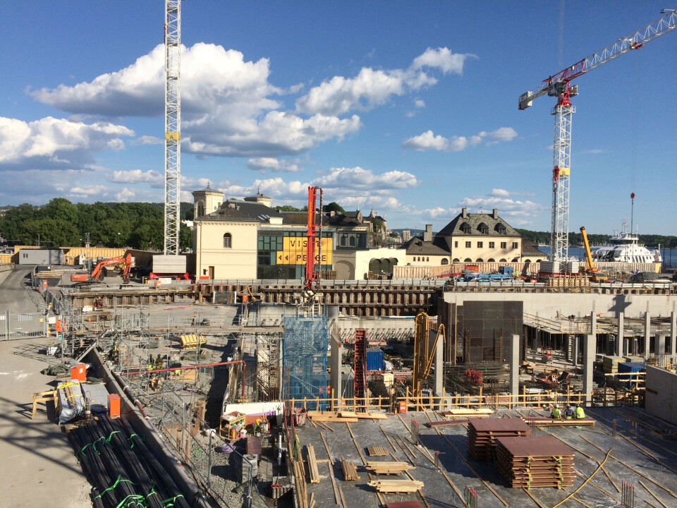 Det nye Nasjonalmuseet bygges på Vestbanetomta i Oslo. Foto: Jan-Tore Egge