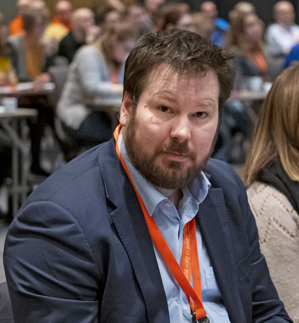 Hovedtillitsvalgt Einar Kaldhol i Parat Politi. Foto: Ned Alley.