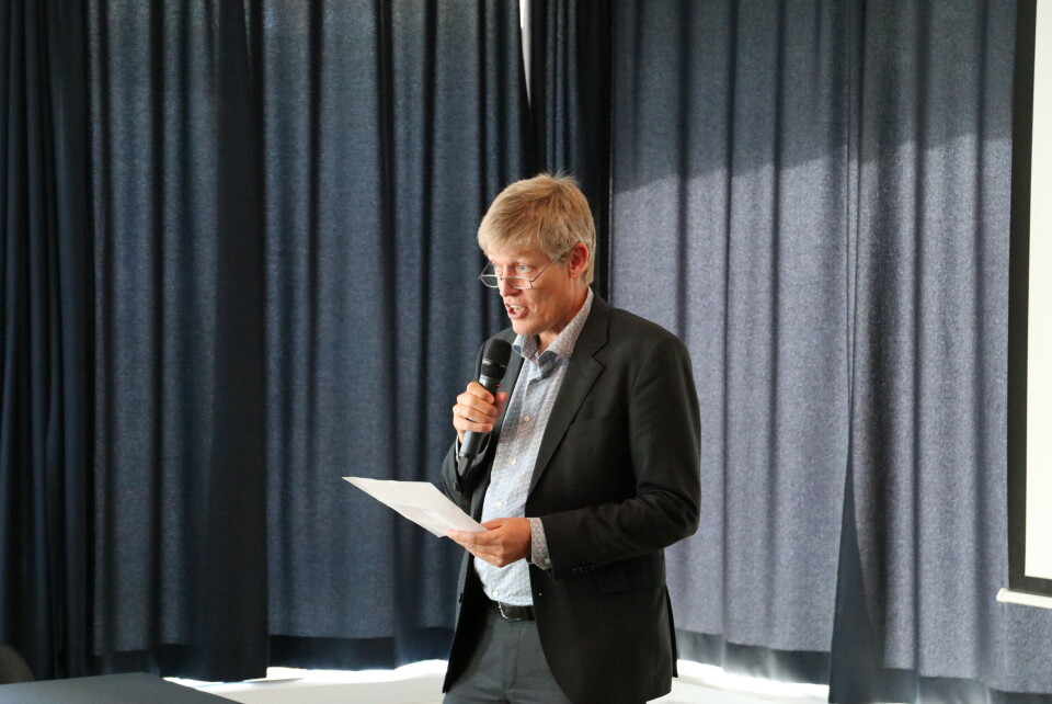 Prorektor for arbeidsliv og innovasjon ved Høyskolen Kristiania, Jens Barland, var imponert over de tillitsvalgte og arbeidet de har lagt ned.