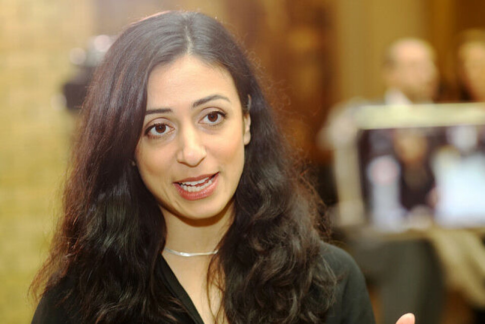 Hadia Tajik. Foto: Bernt Sønvisen, Arbeiderpartiet