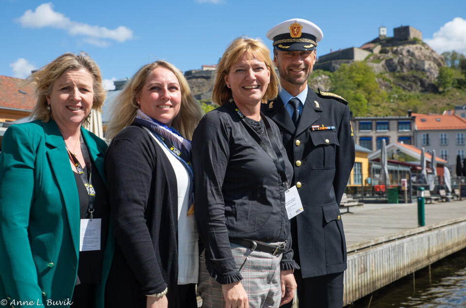 Politiet og Parats ledelse bidro til åpningen av Nordisk Insolvenskonferanse i Halden. Fra venstre: Kristin Kvigne, Unn Kristin Olsen, Lillian Borge Bersaas, Steven Hasseldal.