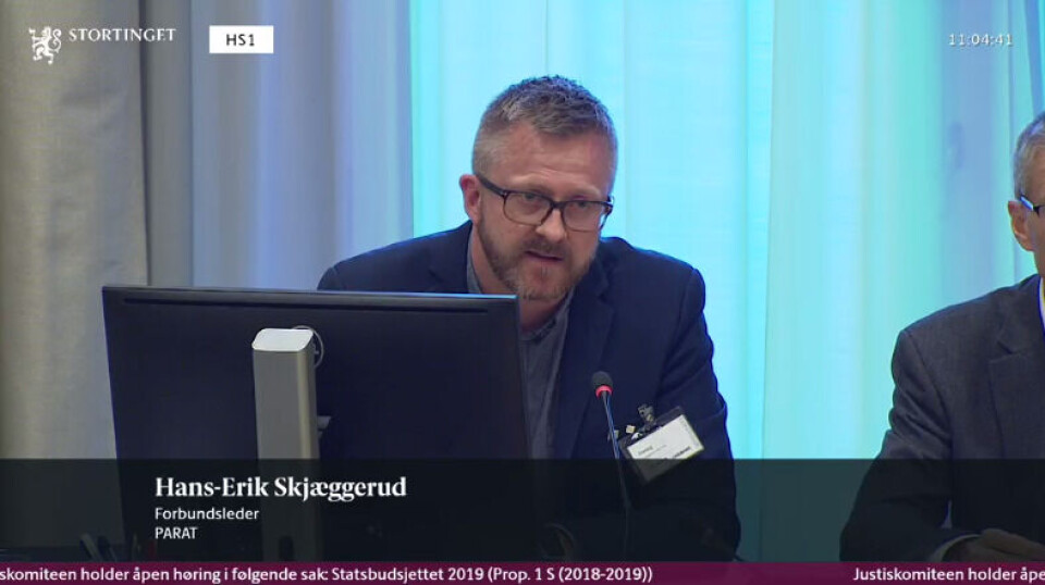 Foto: Skjermdump Stortinget