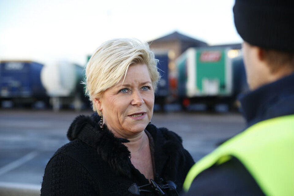 Finansminister Siv Jensen Foto: Tor Martin Bærum / Finansdepartementet