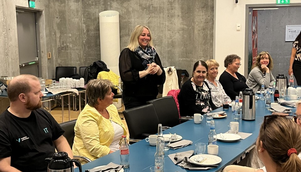 Parat-leder Unn Kristin Olsen på medlemsmøte i Sogndal.