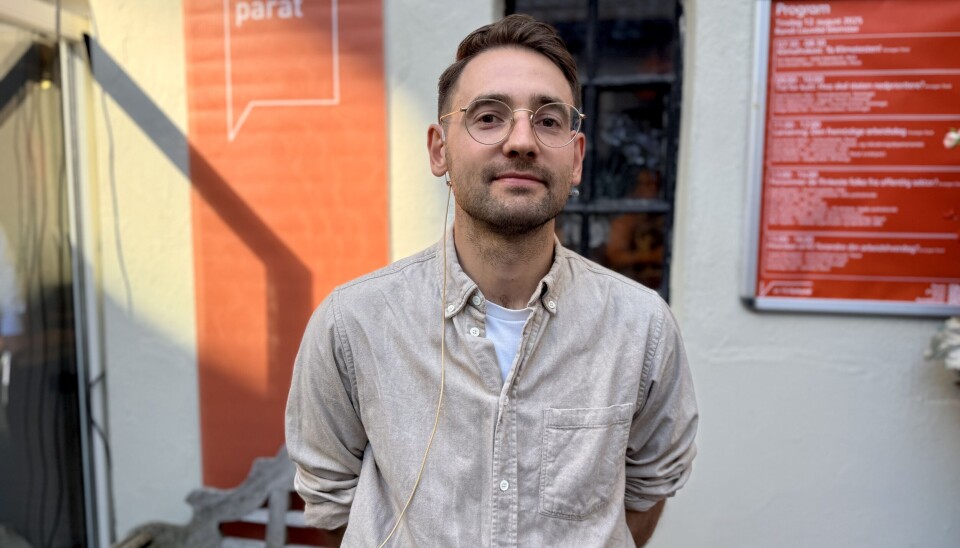 Fafo-forsker Sigurd Opedal presenterte hovedfunnene i rapporten om fremtidens arbeidsliv under Parats panelsamtale på Arendalsuka.