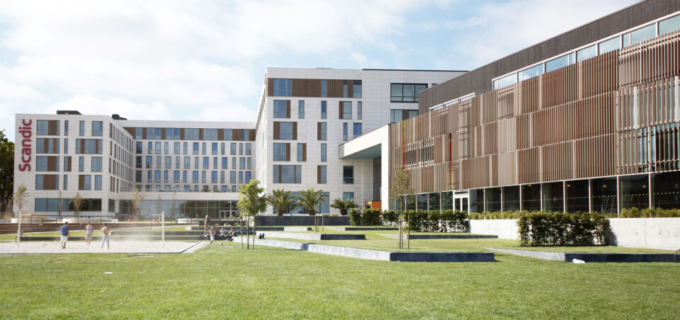 SCANDIC BYSTRANDA Kristiansand SCANDIC BYSTRANDA Kristiansand - bilde tatt fra stranda