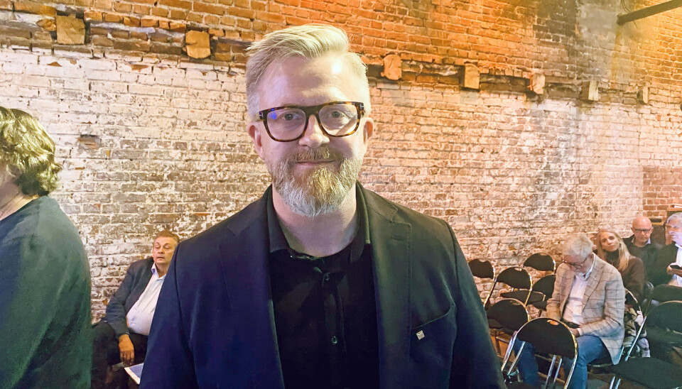 YS-leder Hans-Erik Skjæggerud på konferanse i regi av Retning EU. Hans-Erik Skjæggerud 260925